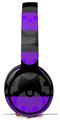 WraptorSkinz Skin Skin Decal Wrap works with Beats Solo Pro (Original) Headphones Skull Stripes Purple Skin Only BEATS NOT INCLUDED
