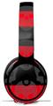 WraptorSkinz Skin Skin Decal Wrap works with Beats Solo Pro (Original) Headphones Skull Stripes Red Skin Only BEATS NOT INCLUDED