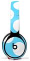 WraptorSkinz Skin Skin Decal Wrap works with Beats Solo Pro (Original) Headphones Kearas Polka Dots White And Blue Skin Only BEATS NOT INCLUDED