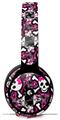 WraptorSkinz Skin Skin Decal Wrap works with Beats Solo Pro (Original) Headphones Splatter Girly Skull Pink Skin Only BEATS NOT INCLUDED