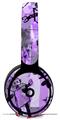 WraptorSkinz Skin Skin Decal Wrap works with Beats Solo Pro (Original) Headphones Scene Kid Sketches Purple Skin Only BEATS NOT INCLUDED