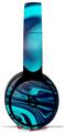 WraptorSkinz Skin Skin Decal Wrap works with Beats Solo Pro (Original) Headphones Liquid Metal Chrome Neon Blue Skin Only BEATS NOT INCLUDED