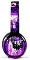 WraptorSkinz Skin Skin Decal Wrap works with Beats Solo Pro (Original) Headphones Purple Graffiti Skin Only BEATS NOT INCLUDED