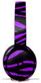 WraptorSkinz Skin Skin Decal Wrap works with Beats Solo Pro (Original) Headphones Purple Zebra Skin Only BEATS NOT INCLUDED