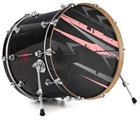 Decal Skin works with most 24" Bass Kick Drum Heads Baja 0014 Pink - DRUM HEAD NOT INCLUDED