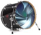 Decal Skin works with most 24" Bass Kick Drum Heads Icy - DRUM HEAD NOT INCLUDED