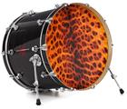 Decal Skin works with most 24" Bass Kick Drum Heads Fractal Fur Cheetah - DRUM HEAD NOT INCLUDED