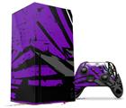 WraptorSkinz Skin Wrap compatible with the 2020 XBOX Series X Console and Controller Baja 0040 Purple (XBOX NOT INCLUDED)