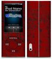 iPod Nano 5G Skin - Folder Doodles Red Dark
