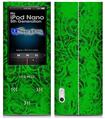 iPod Nano 5G Skin - Folder Doodles Green