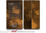 Bokeh Hearts Orange - Decal Style skin fits Zune 80/120GB  (ZUNE SOLD SEPARATELY)