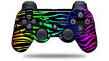 Sony PS3 Controller Decal Style Skin - Rainbow Zebra (CONTROLLER NOT INCLUDED)