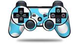 Sony PS3 Controller Decal Style Skin - Kearas Polka Dots White And Blue (CONTROLLER NOT INCLUDED)