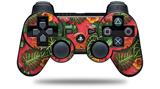 Sony PS3 Controller Decal Style Skin - Famingos and Flowers Coral (CONTROLLER NOT INCLUDED)