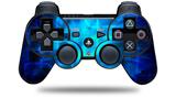 Sony PS3 Controller Decal Style Skin - Cubic Shards Blue (CONTROLLER NOT INCLUDED)