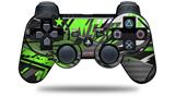 Sony PS3 Controller Decal Style Skin - Baja 0032 Neon Green (CONTROLLER NOT INCLUDED)