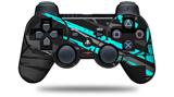 Sony PS3 Controller Decal Style Skin - Baja 0014 Neon Teal (CONTROLLER NOT INCLUDED)