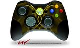 XBOX 360 Wireless Controller Decal Style Skin - Abstract 01 Yellow (CONTROLLER NOT INCLUDED)