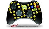 XBOX 360 Wireless Controller Decal Style Skin - Smileys on Black (CONTROLLER NOT INCLUDED)