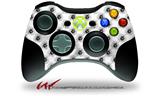 XBOX 360 Wireless Controller Decal Style Skin - Kearas Daisies Black on White (CONTROLLER NOT INCLUDED)