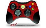 XBOX 360 Wireless Controller Decal Style Skin - Folder Doodles Red (CONTROLLER NOT INCLUDED)