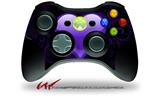 XBOX 360 Wireless Controller Decal Style Skin - Glass Heart Grunge Purple (CONTROLLER NOT INCLUDED)