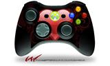 XBOX 360 Wireless Controller Decal Style Skin - Glass Heart Grunge Red (CONTROLLER NOT INCLUDED)