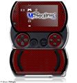 Carbon Fiber Red - Decal Style Skins (fits Sony PSPgo)