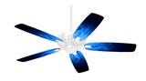 Fire Flames Blue - Ceiling Fan Skin Kit fits most 42 inch fans (FAN and BLADES SOLD SEPARATELY)