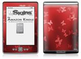 Bokeh Butterflies Red - Decal Style Skin (fits 4th Gen Kindle with 6inch display and no keyboard)
