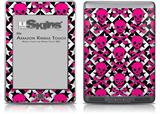 Pink Skulls and Stars - Decal Style Skin (fits Amazon Kindle Touch Skin)