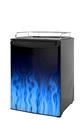 Kegerator Skin - Fire Flames Blue (fits medium sized dorm fridge and kegerators)