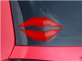 Lips Decal 9x5.5 Solids Collection Red