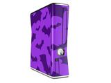 Deathrock Bats Purple Decal Style Skin for XBOX 360 Slim Vertical
