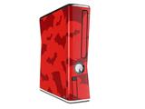 Deathrock Bats Red Decal Style Skin for XBOX 360 Slim Vertical