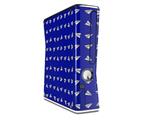 Paper Planes Royal Blue Decal Style Skin for XBOX 360 Slim Vertical