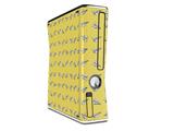 Paper Planes Yellow Decal Style Skin for XBOX 360 Slim Vertical