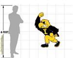 Iowa Hawkeyes Herky 48x35 inch Large Fabric Wall Skin