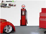 Vintage Gas Pump Red 01 Wall Skin