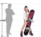 Snowboarder Pin Up Girl Wall Skin