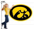 Iowa Hawkeyes 12 Tigerhawk Oval 66x47 inch Huge Fabric Wall Skin