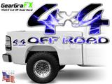 4x4 Off Road Lightning Blue Truck Decal