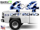 4x4 Off Road Electrify Blue Truck Decal
