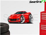 Corvette ZR1 2009 36 inch Red Wall Skin