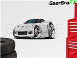 Corvette ZR1 2009 36 inch White Wall Skin