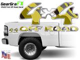 4x4 Off Road Camouflage Yellow Truck Decal