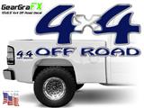 4x4 Off Road Carbon Fiber Blue Truck Decal