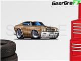 Chevelle SS 1970 36 inch Bronze Wall Skin