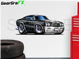 Chevelle SS 1970 48 inch Black Wall Skin