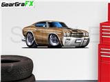 Chevelle SS 1970 48 inch Bronze Wall Skin